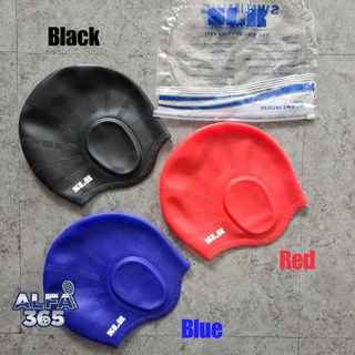 Topi Renang SLR Full Tutup Kuping - Swim Cap Original Silicone