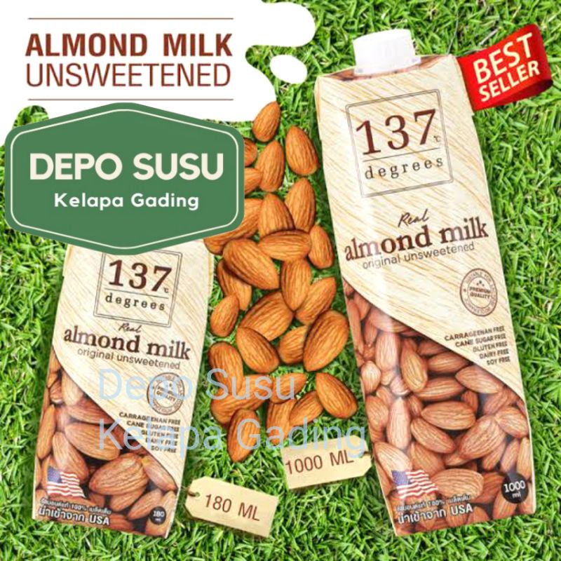 137 Degrees 1L Almond Milk Walnut Pistachio Chocolate | 1000ml Susu Organic Gluten Free Dairy Soy