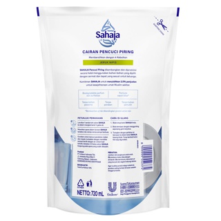 Sahaja Sabun Cuci Piring Jeruk Nipis 720 ml Twinpack Sahaja Sabun Cuci Piring Jeruk Nipis 720 ml Twinpack