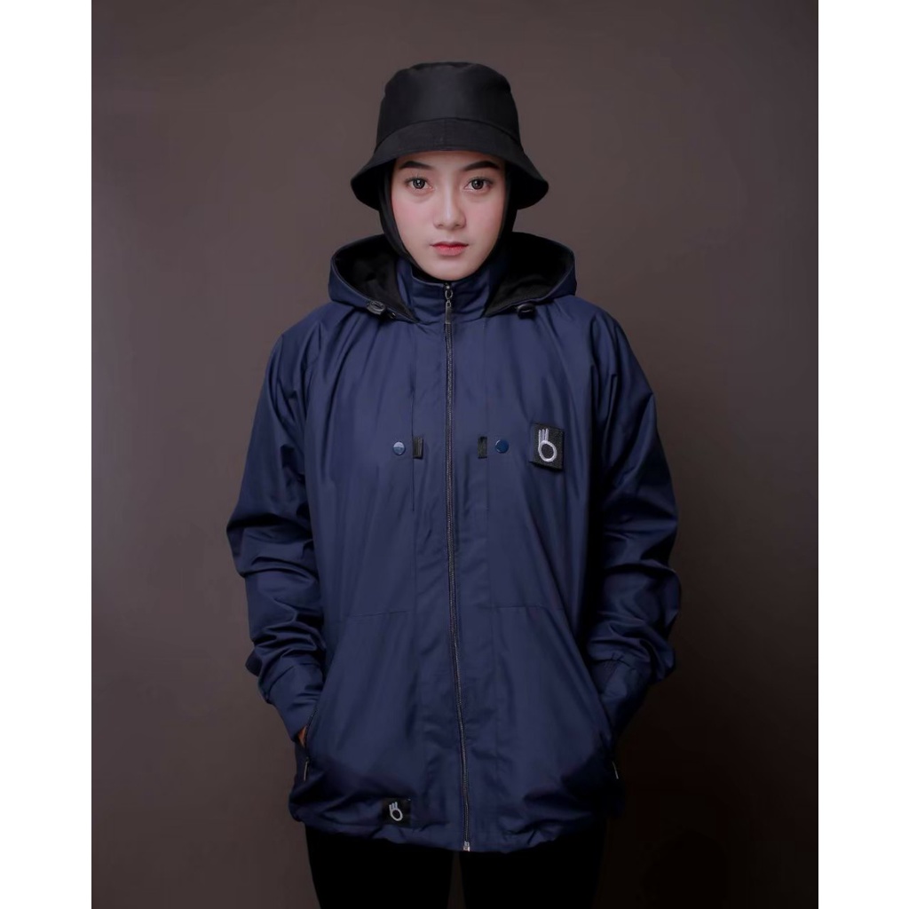 Jaket Parasut Pria / Wanita Waterproof M L XL Jaket Pria / Wanita Terbaru Kekinian Outdoor Anti Air