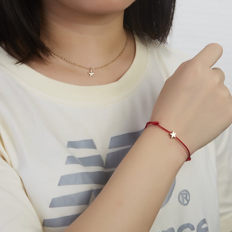 Gelang Tali Handmade Hias Bintang Untuk Pasangan