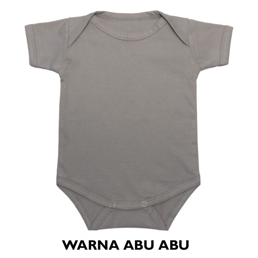 Baju Bayi Jumper Bayi Bodysuits Polos Bahan Katun Lembut Newborn Baru Lahir