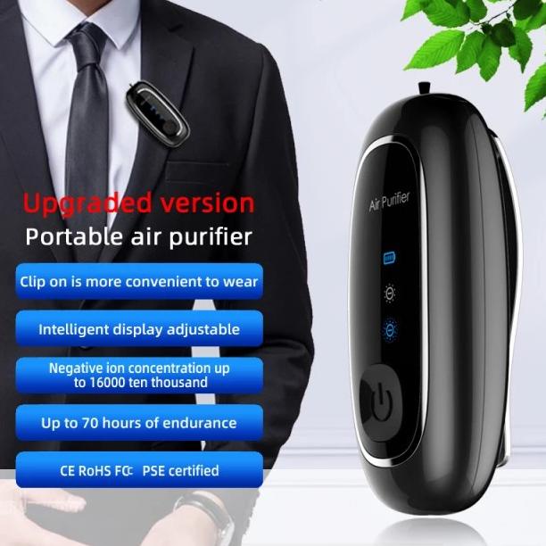 Kalung Air Purifier Portable With Clip On 160 Juta Ion Pembersih Udara Shoppingmure