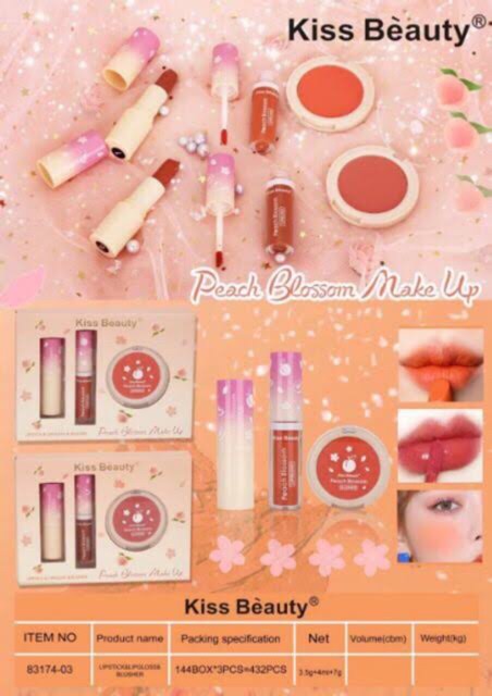 [Per Set] Kiss Beauty Peach Blossom Make Up Set 83174-03