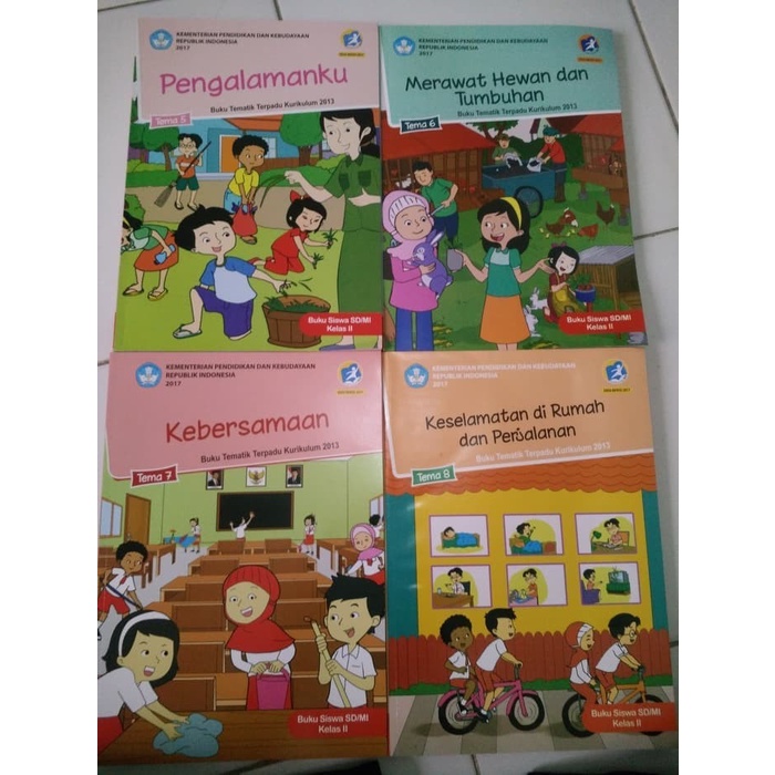 

❤BISA COD❤ Buku kurikulum kelas 2 tema 5,6,7,8. ( 1 set)