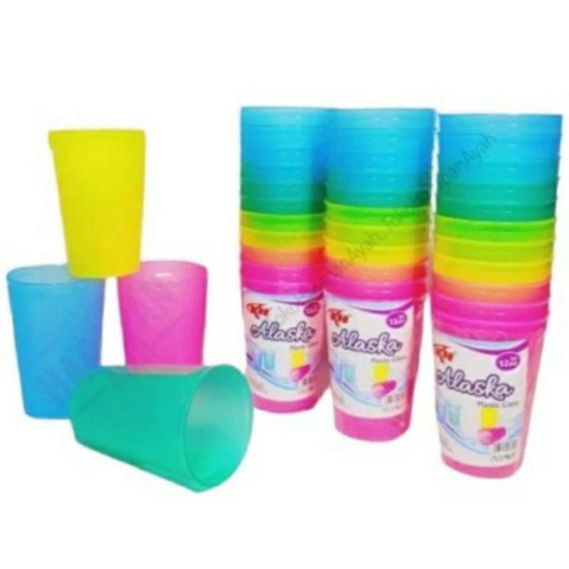 GELAS ALASKA PLASTIK SATUAN / 1 PCS