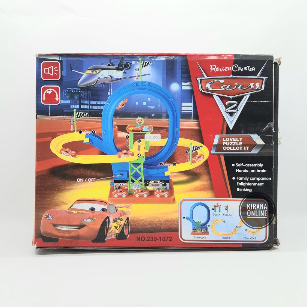 Jual Play Toys Cars 2 Roller Coaster Mainan Track Set Cars Roller