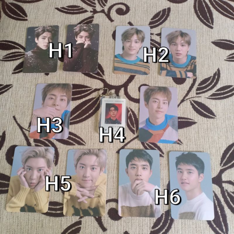 EXO SEHUN PHOTOCARD NON ALBUM / EXO FLO 2 MEMBER SET
