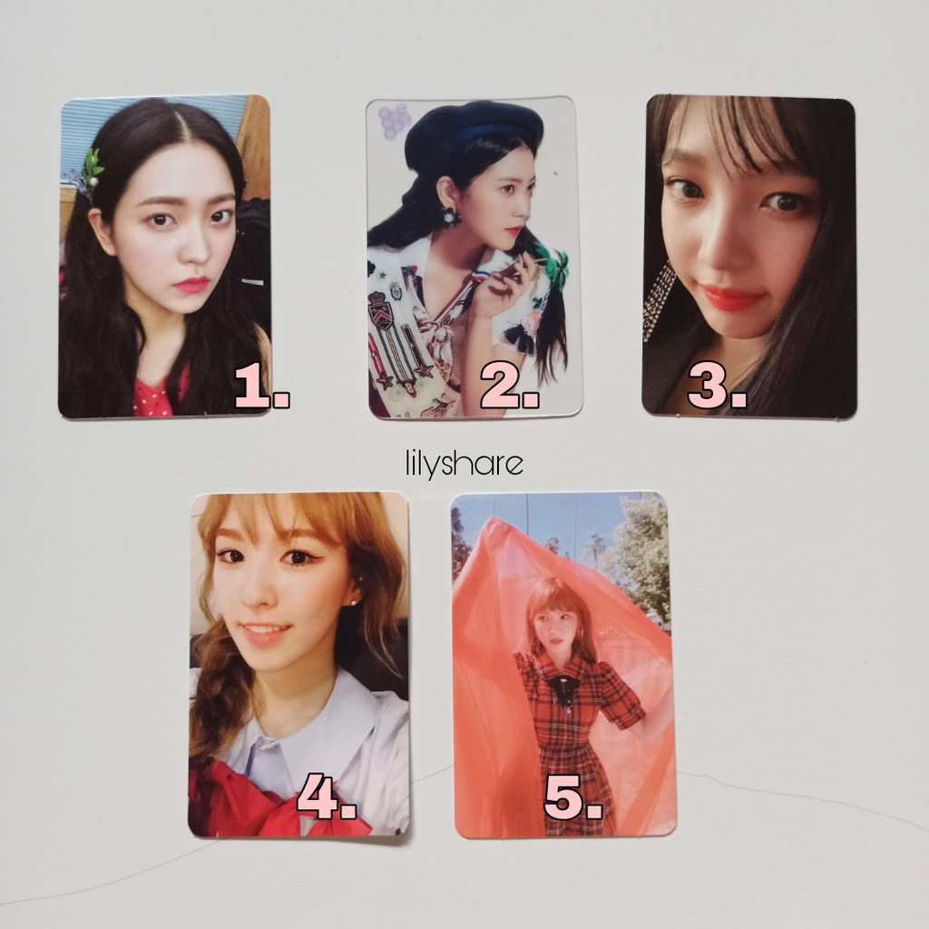 Red Velvet Photocard Official Perfect Velvet Bad Boy RBB Summer Magic Seulgi Wendy Joy Yeri