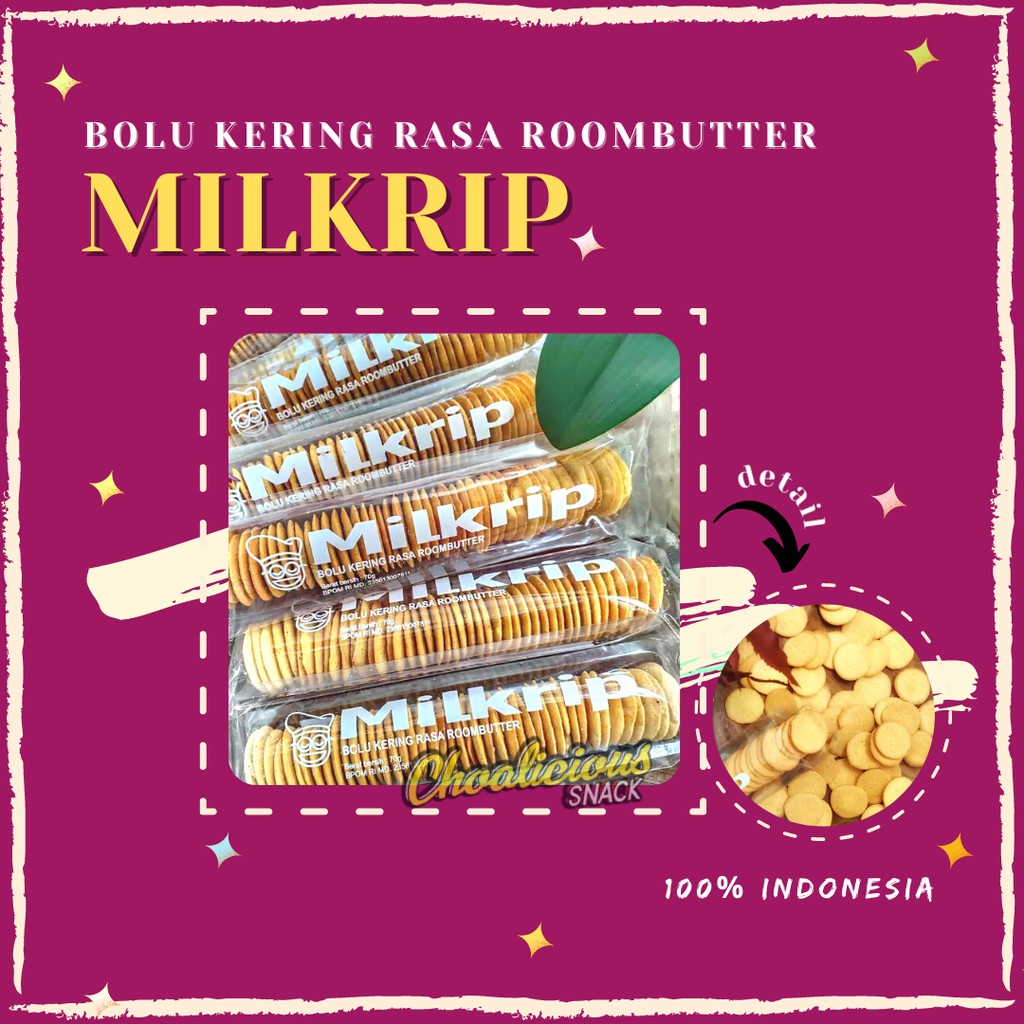 

MILKRIP CEMILAN BOLU KERING RASA ROOMBUTTER