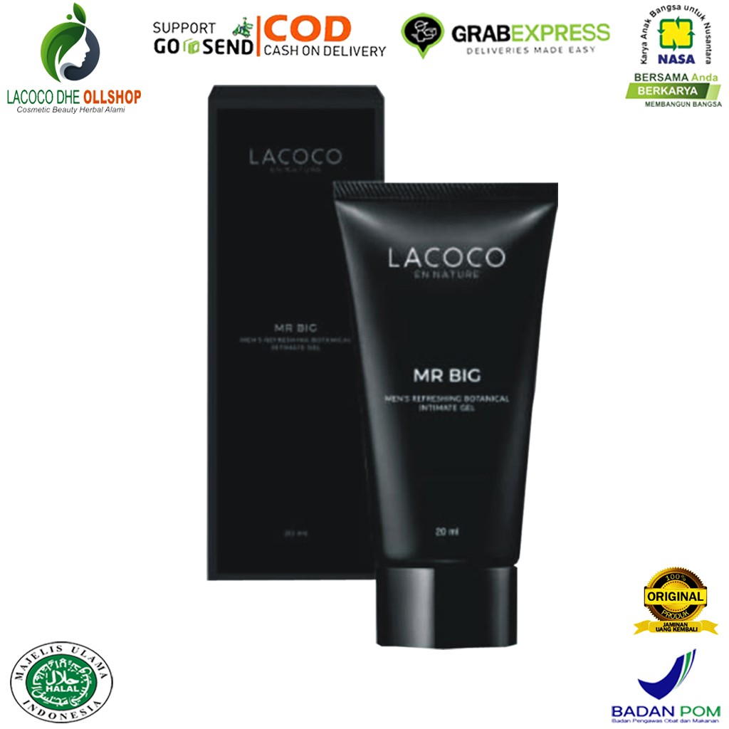Lacoco MR Big Original Men's Refresing Botanical Intimate Gel Pembesar Mr P PBKTL Mamah Bahagia