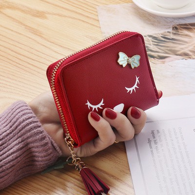 Dompet Pendek Mini Cute Face Wanita Terbaru Wallet Women's Original Fashion