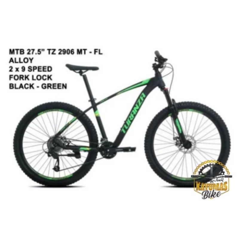 SEPEDA MTB 27.5 PACIFIC TURANZA 2906 MT 2 x 9 SPEED MECHANICAL DISCBRAKE