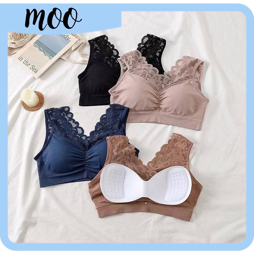 MOORB026 (COD)  Bra BH Wanita kualitas Import dengan busa yang lembut TANPA KAWAT