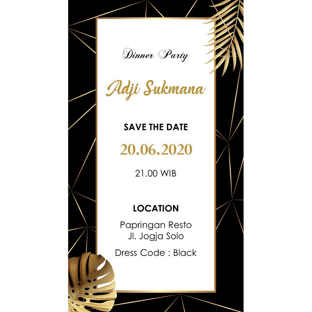 [Bonus JPG] Video Undangan Ulang Tahun Ucapan Ultah Digital Birthday Party Invitation Portrait Full