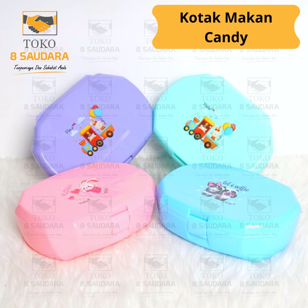 Kotak Makan Candy Viola // Tempat Makan Sekolah // Tempat Makan Anak-Anak // Tempat Makan Lucu Dan M