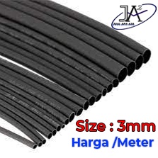 ISOLASI BAKAR SELANG BAKAR HEAT SHRINK 3mm Selongsong bakar 3mm