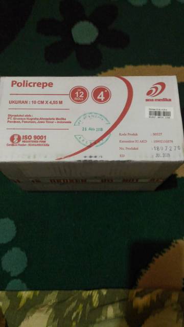 Policrepe 4 inch x 5 yd pembalut patah tulang / terkilir