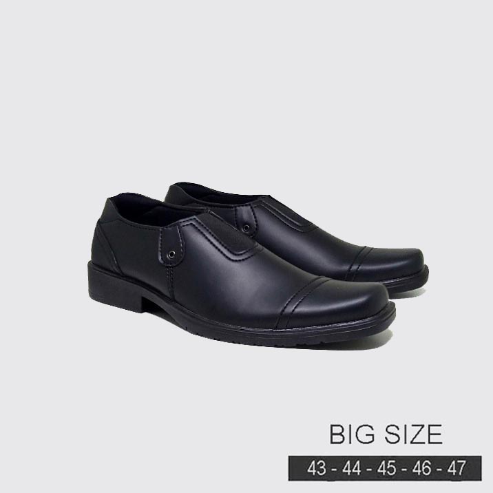 Sepatu Pantofel Pria Ukuran Besar  BIG SIZE JUMBO Sepatu Formal Kantor Ukuran Jumbo Oxford Kulit hitam ZGX-03