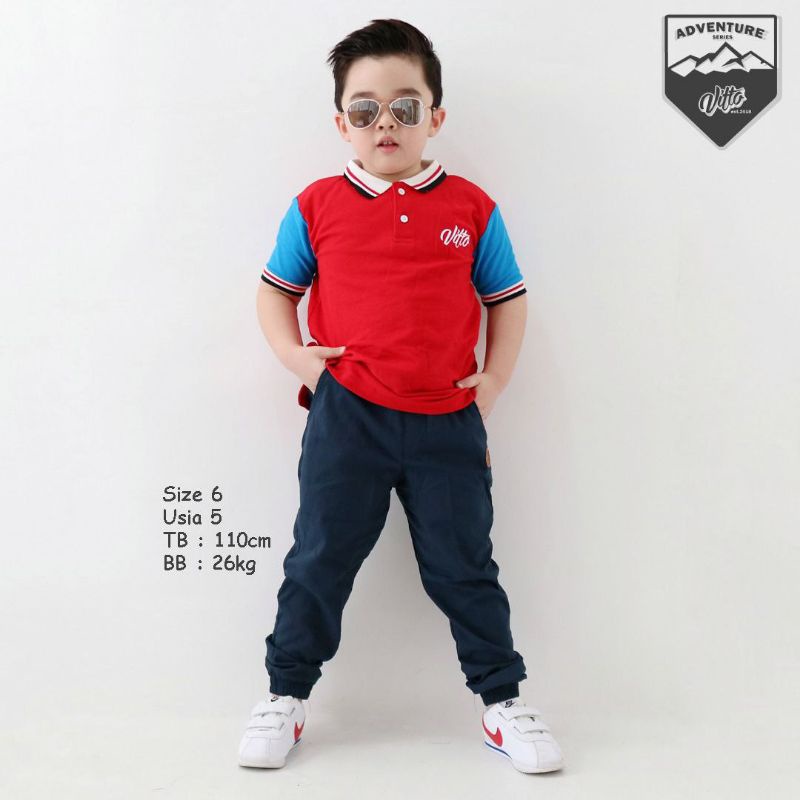 SETELAN ANAK POLO SHIRT LACOSTE JOGER ORIGINAL VITTO KIDSWEAR