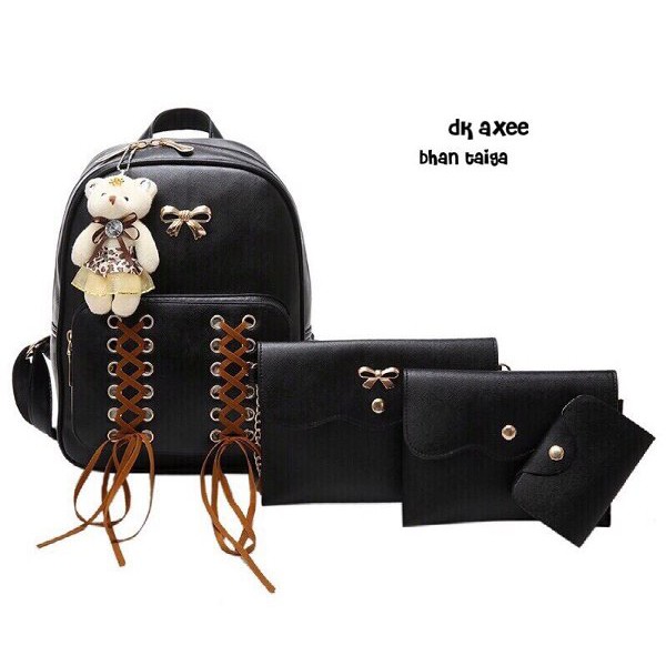 Tas Ransel Wanita 4in1 model tali sepatu