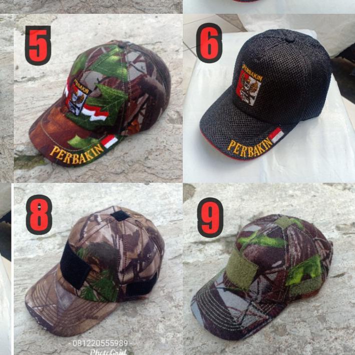 ( ) topi camo realtree bordir logo perbakin