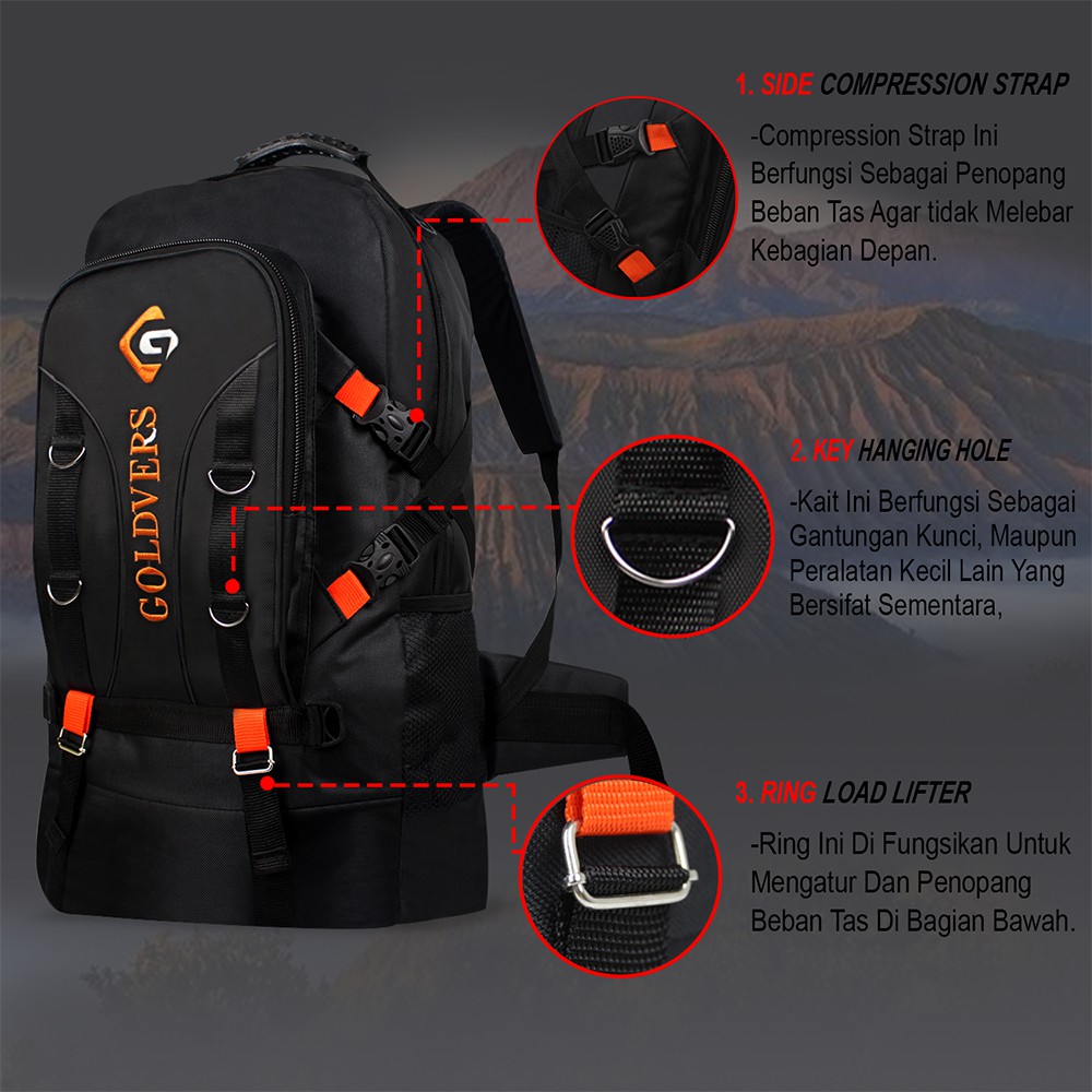 Tas Ransel Jumbo Tas Ransel Pria Tas Punggung Backpack Tas Gunung - KREATIVO