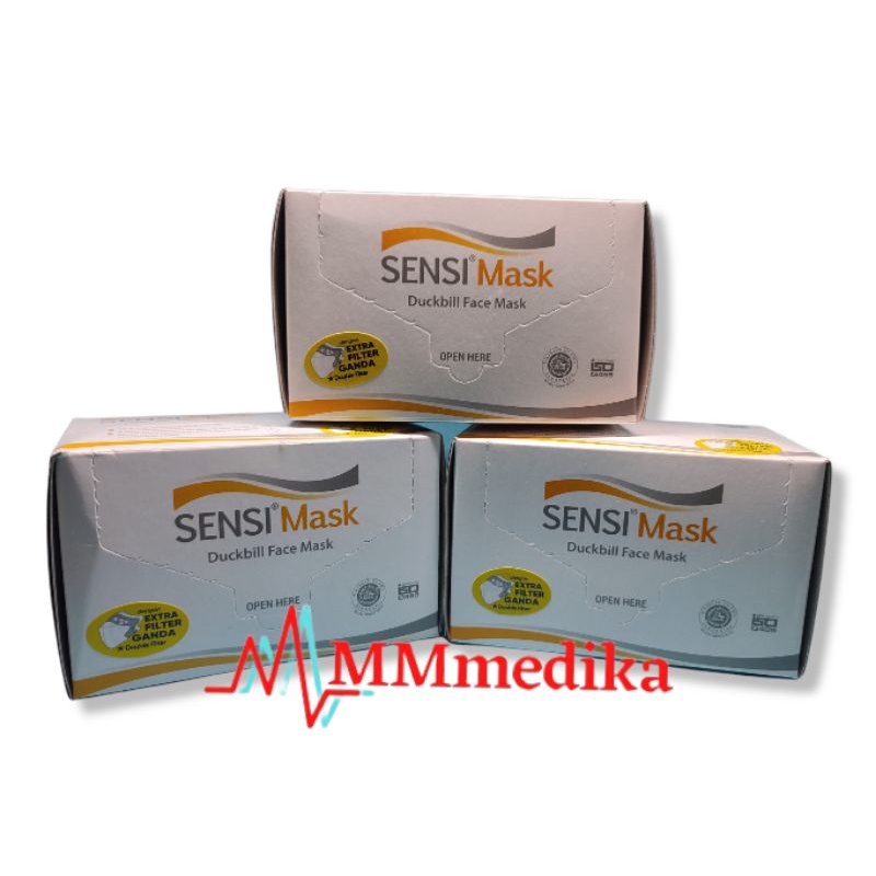 Masker Sensi Duckbill dewasa isi 50pcs / sensi Duckbill original