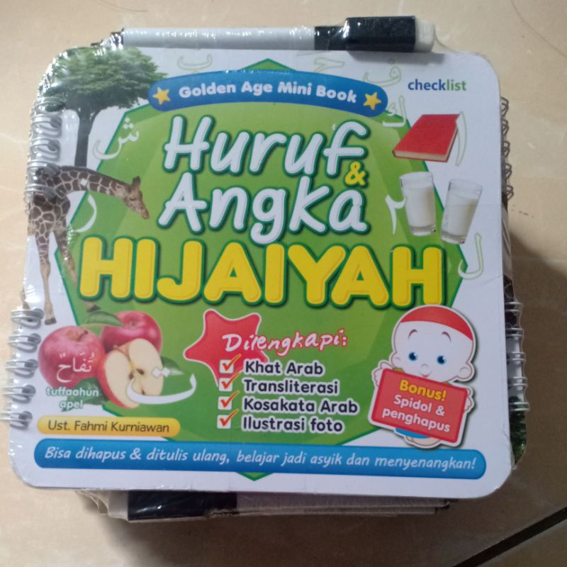 

Wipe Clean Book Angka dan Huruf Hijaiyah