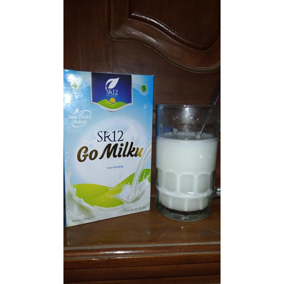 

Susu Kambing Etawa Bubuk SR12 Go Milku Penggemuk Badan Anak dan Dewasa - Original, 200