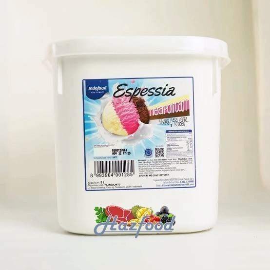 

Indoeskrim espessia Neapolitan 8 Liter