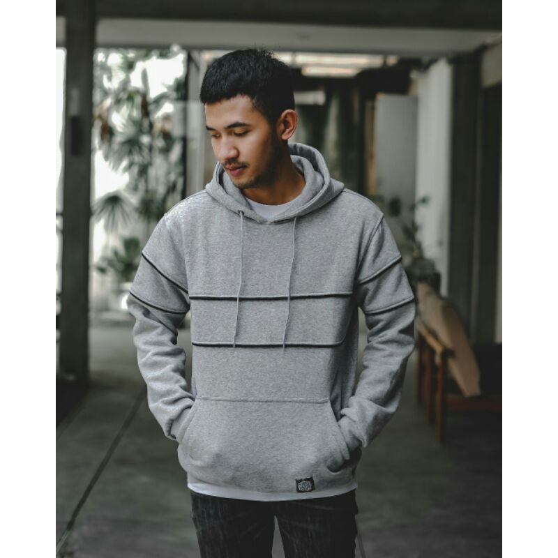 Sweater Hoodie Salviohexia Polos Plat Jaket Pria