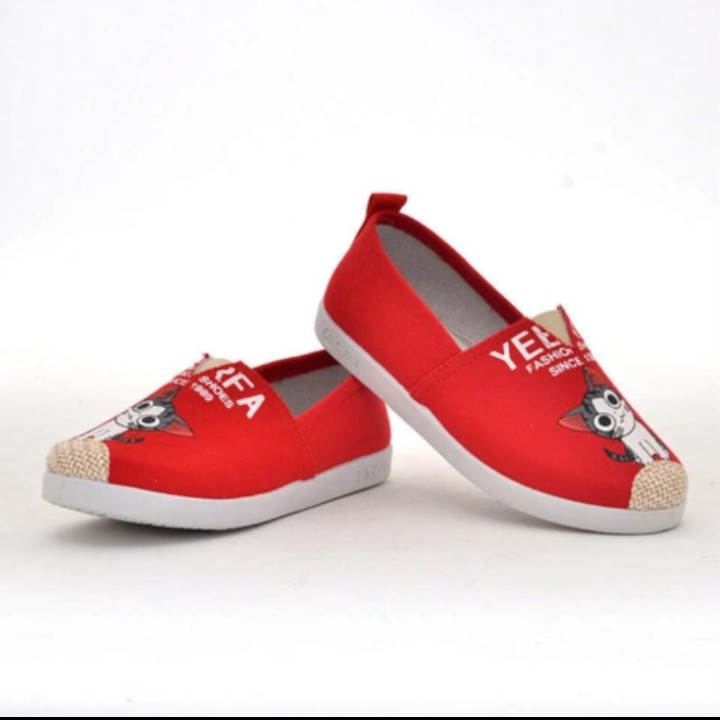 DINDA SEPATU WANITA SLIPON KUCING CAT CUTE BEST SELLER