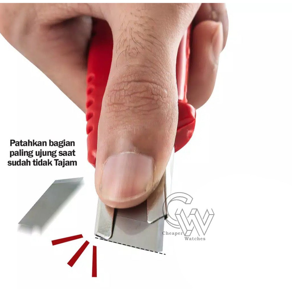 Cheaper-Cutter Pisau Besar Pemotong Kertas  Karter Tajam Cutter Knife Pen Berkualitas Termurah