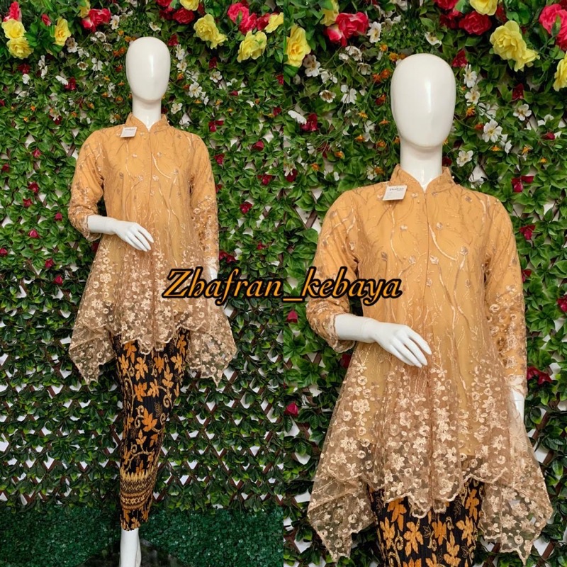 Kebaya Modern Tunik Kebaya Busui Bahan Tulle Favorite/Sanghai-7