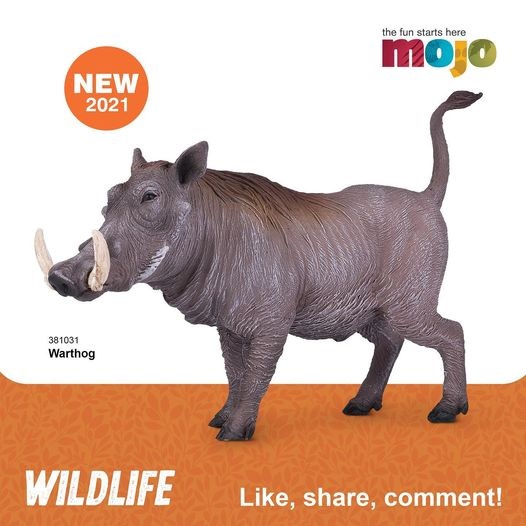 Mojo Fun Warthog / Babi Hutan - Wildlife Collection