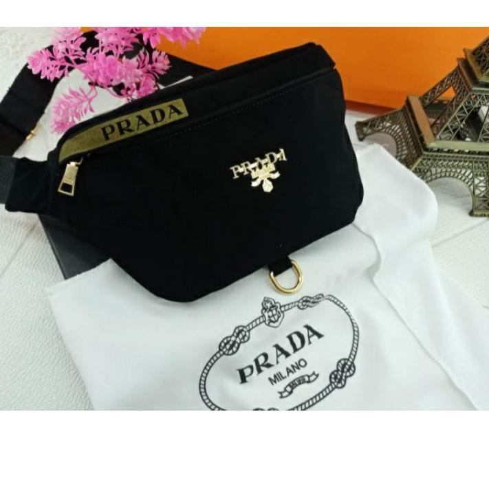 ღ*Grosir* Tas prada Bahan Suede / waistbag wanita / tas dada Segera Dapatkan 