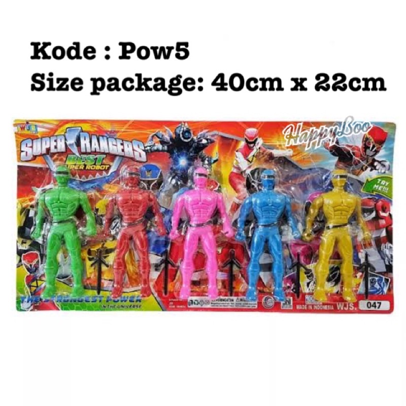 mainan figure power ranger megaforce isi 5 pow5 combat figure power rangers figure set