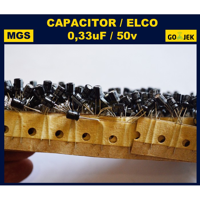 100Pcs Elco 0,33uf 50V