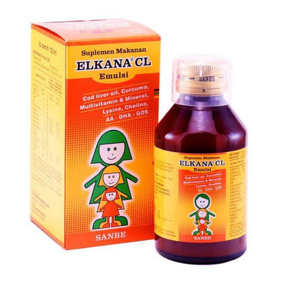 Elkana CL sirup multivitamin dan cod liver oil 120 ml