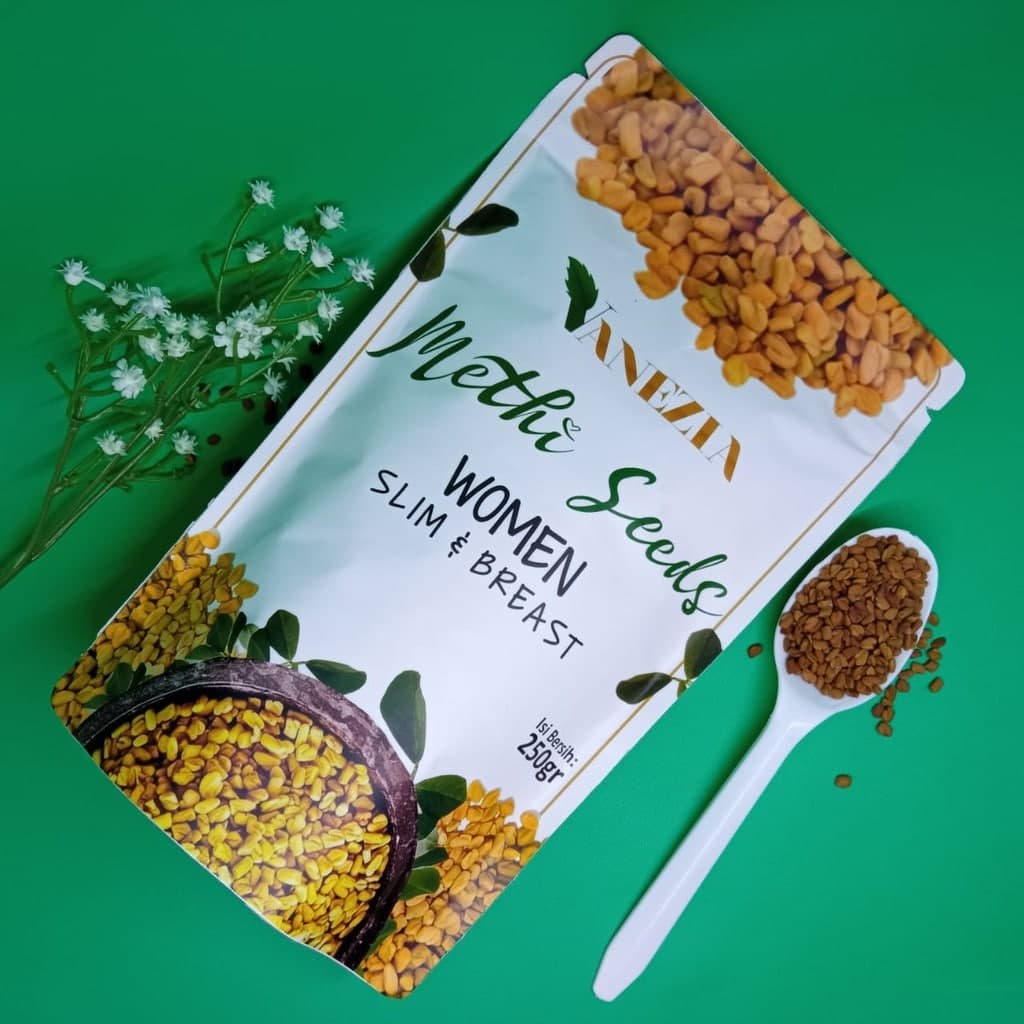 MARKETBIX Original Vanezia Methi Seeds Pembesar Payudara Ampuh Permanen 100%  Aman Tanpa Efek Samping