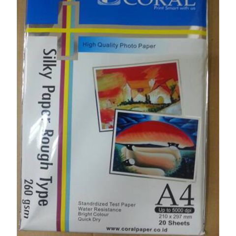 

Silky Photo Paper 260gsm A4 Coral