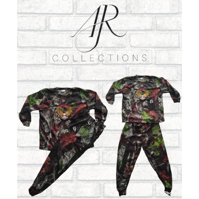 kaos anak loreng Perbakin/ setelan trening anak loreng army / training anak loreng Perbakin