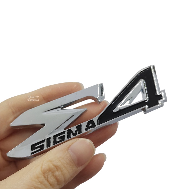 1pc Stiker Emblem Logo SIGMA Bahan ABS Untuk Mobil Mitsubishi SIGMA E4