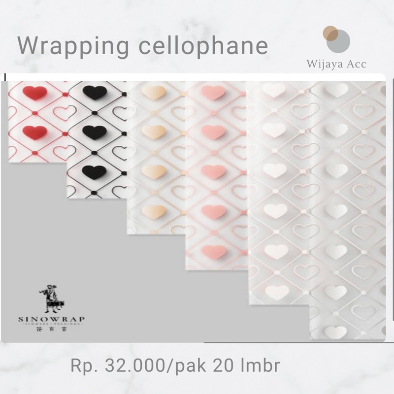 

[20LEMBAR] Flower Wrapping Paper love/Kertas Pembungkus Bunga/Kertas Buket Bunga Cellophane Florist