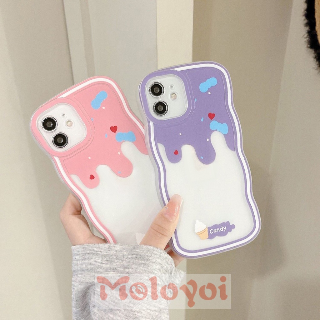 Casing Softcase TPU iPhone 11 14 12 13 Pro MAX 7 8 6 6s 14 Plus X XR XS MAX SE 2020 Aksen Macaron