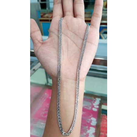Kalung model rantai susun sirih emas asli kadar 375