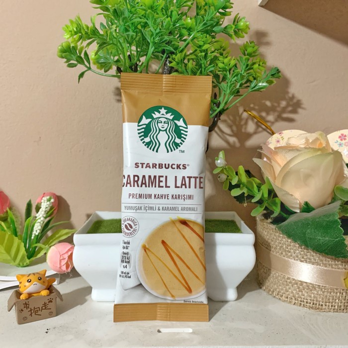 

H2J021 Starbucks Premium Instant Coffee Sachet Turkey Kopi Turki - Caffe Latte Hyh1Yjj