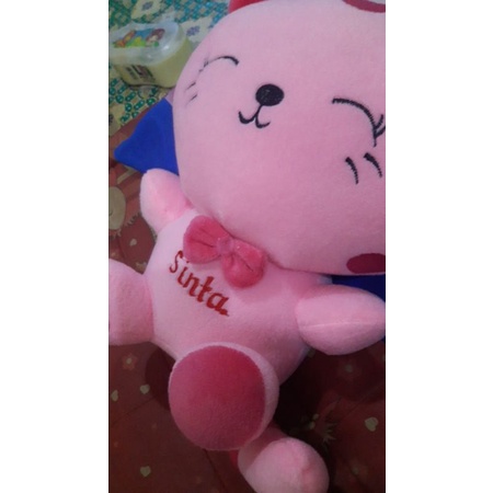 BONEKA KUCING CANTIK XL GRATIS UKIR NAMA