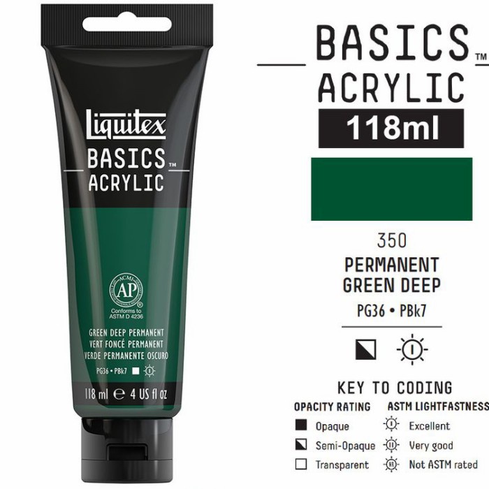 

Produk Terbaru Liquitex Basics Acrylic 118 Ml Green Deep Permanent
